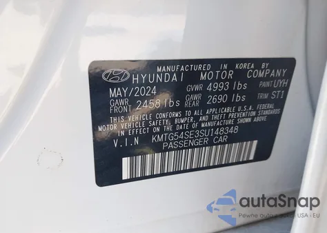 2025 Genesis G70 3.3T Awd Sport Advanced из США, поврежденный, VIN KMTG54SE3SU148348